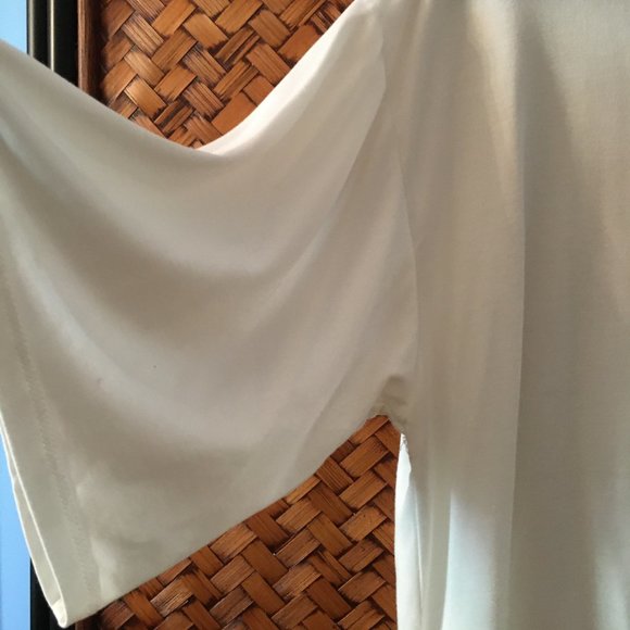 Wishlist Button Down Bamboo Semi Cropped Box Sleeve Front Tie Top - Picture 7 of 14